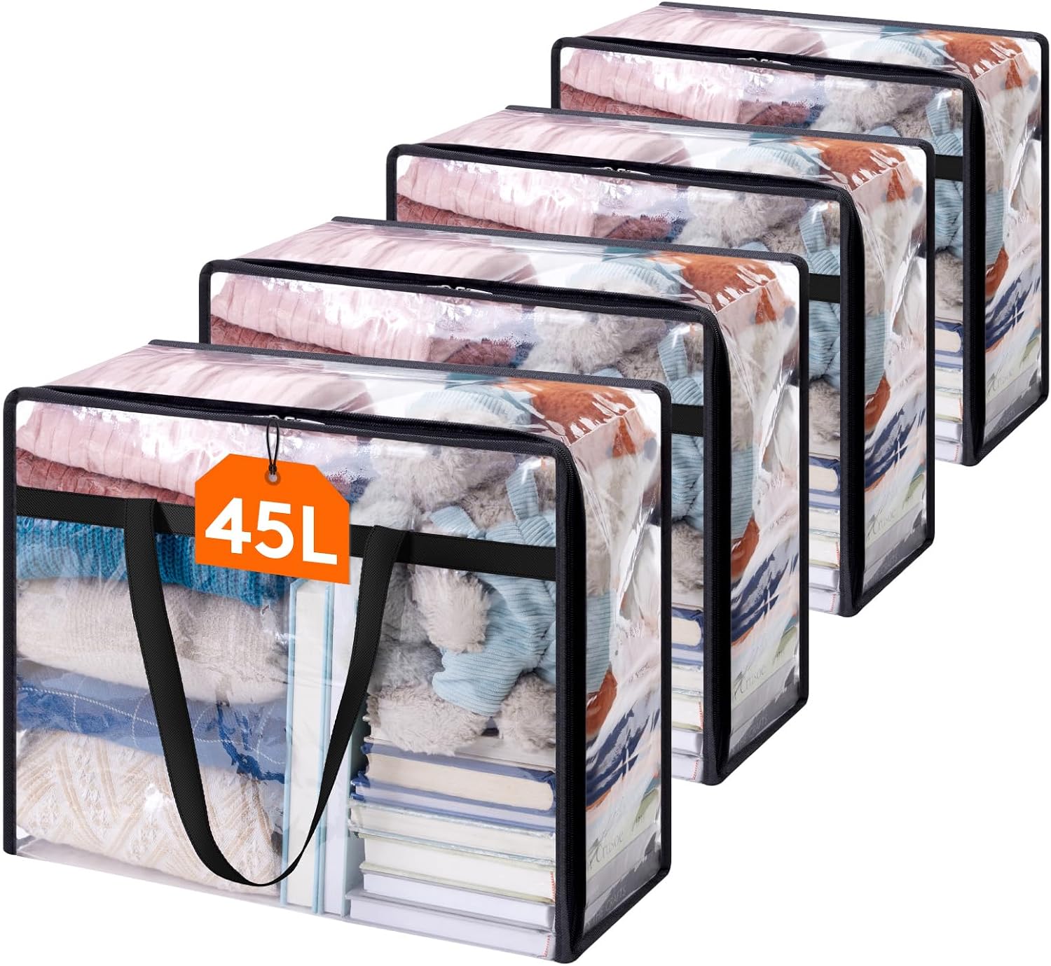 COOLTEX Clear PVC Seasonal Clothes Storage Bag