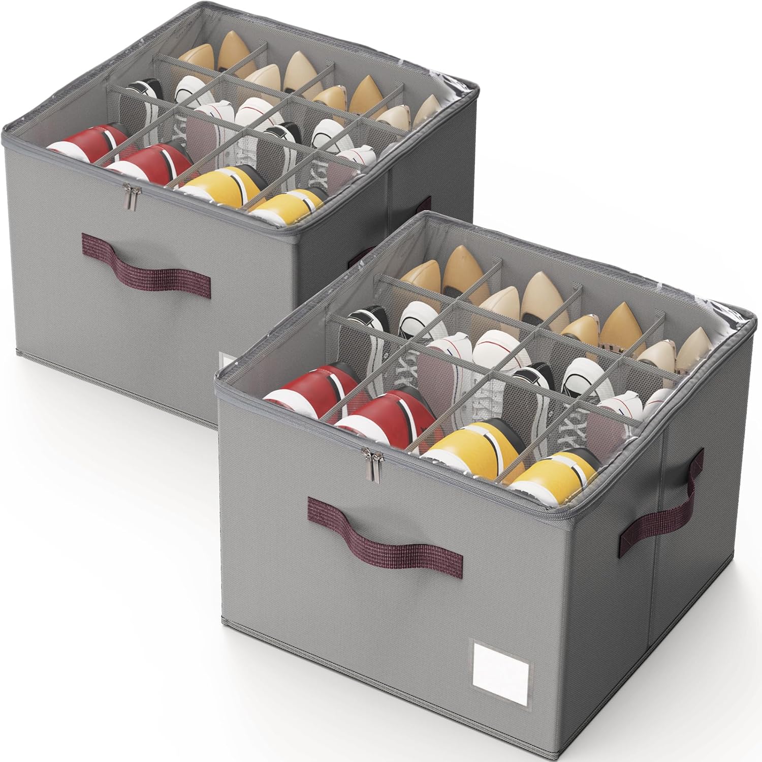 COOLTEX Multi-grid Stackable Shoe Storage Box