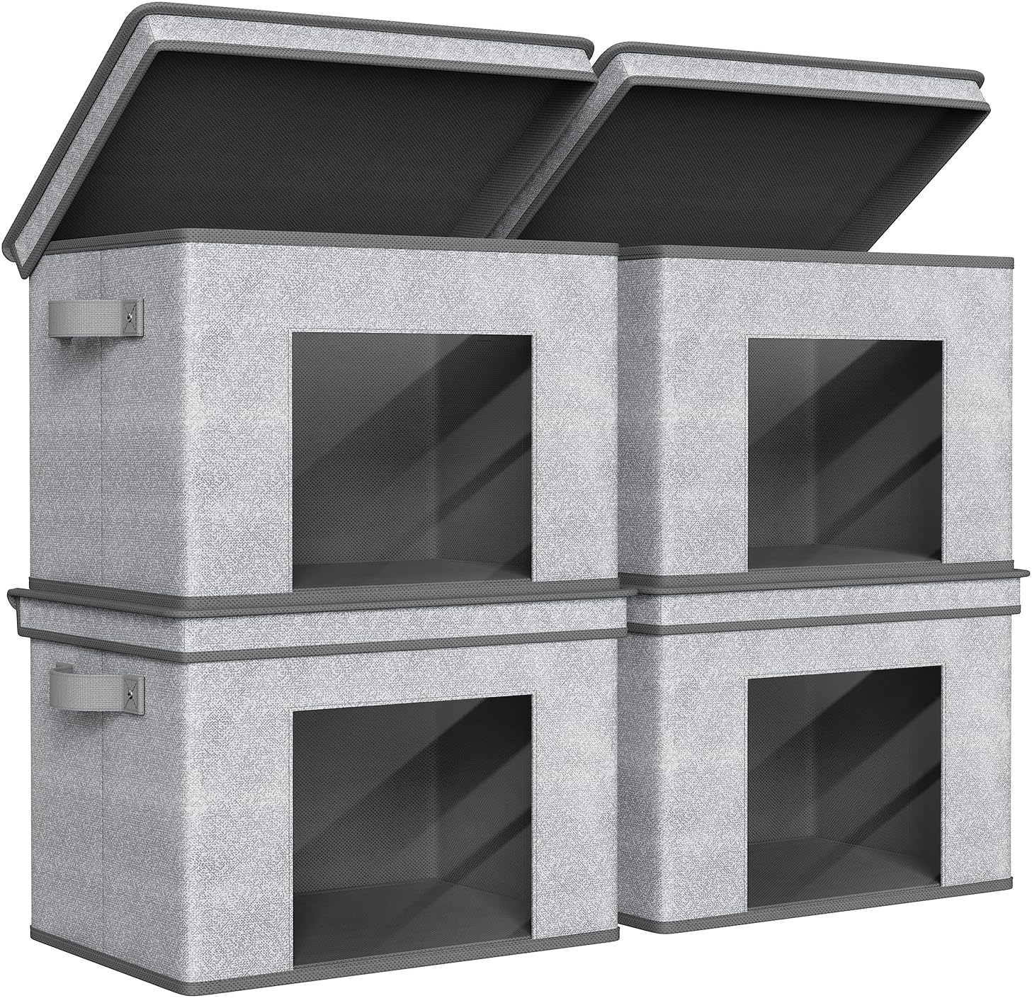 COOLTEX Clear Window Fabric Storage Box