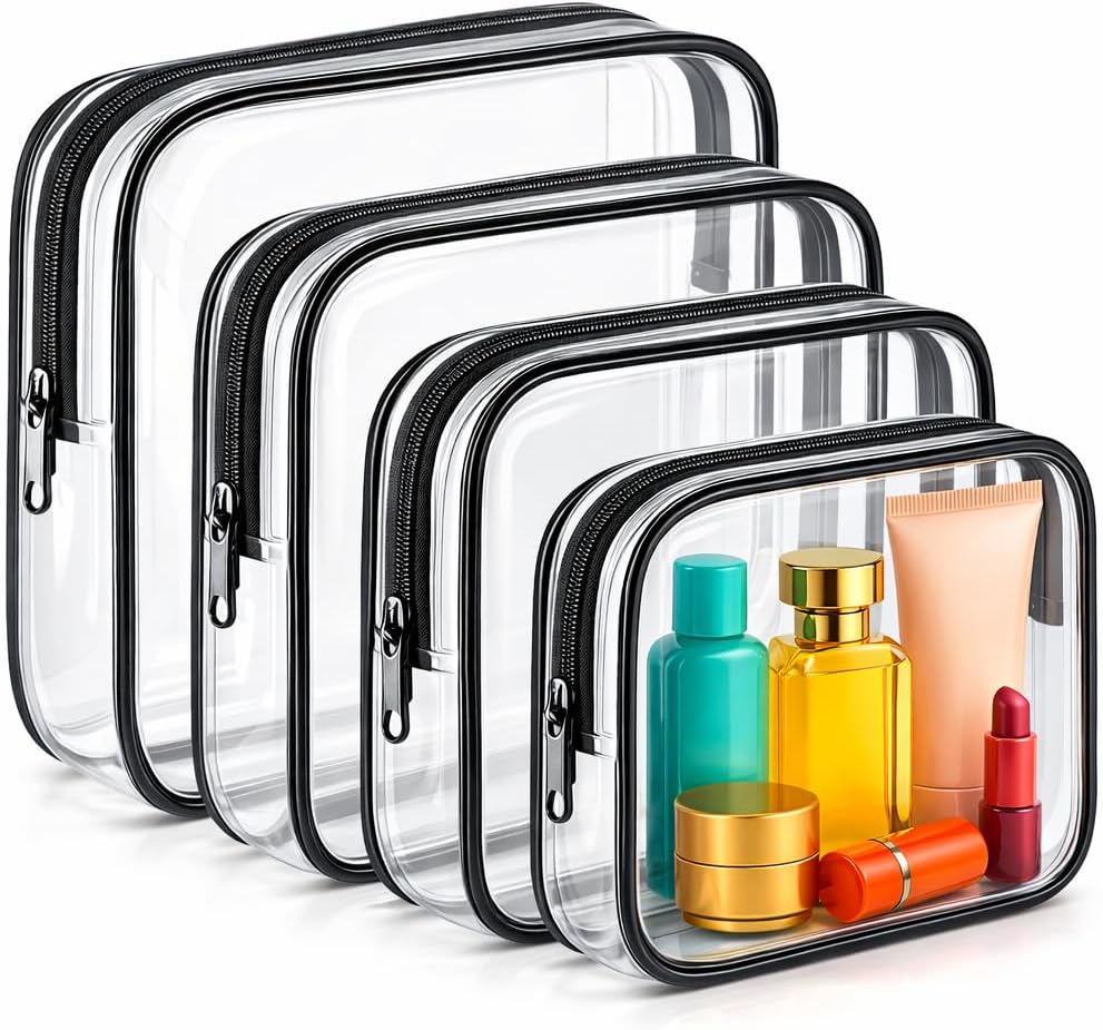COOLTEX Clear PVC Travel Cosmetic Bag