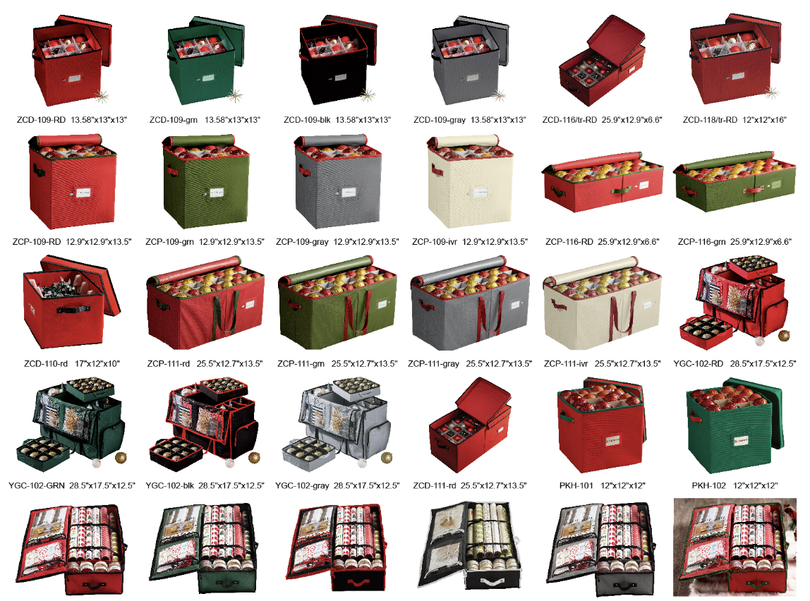 COOLTEX Christmas Ornament Protective Storage Box