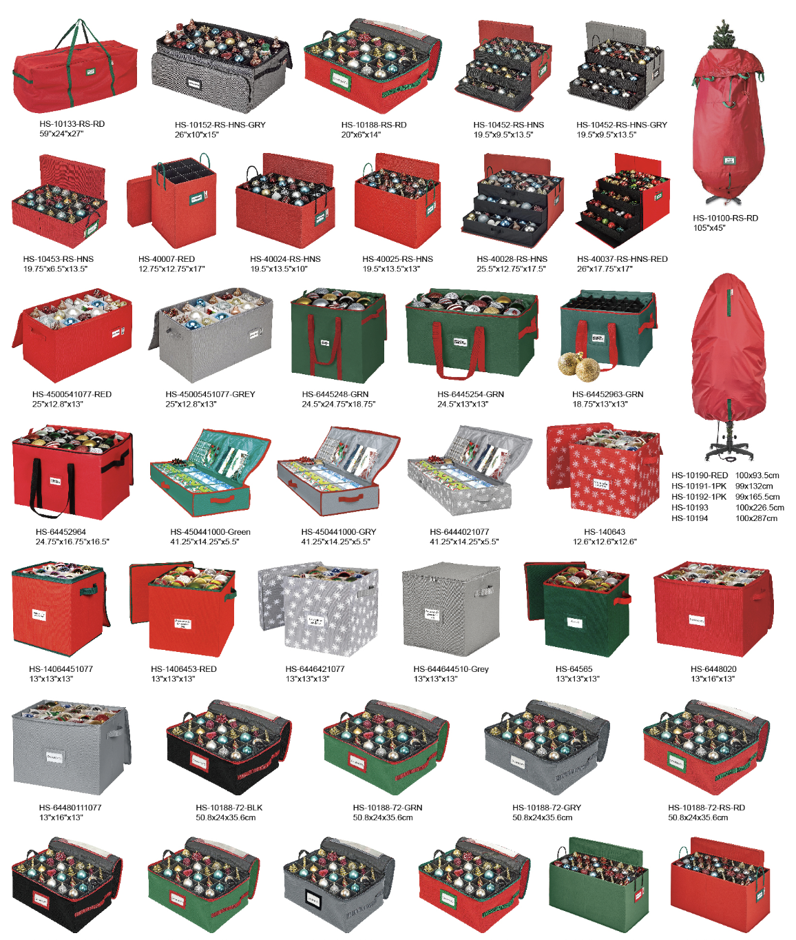 COOLTEX Christmas Tree & Decor Storage Combo